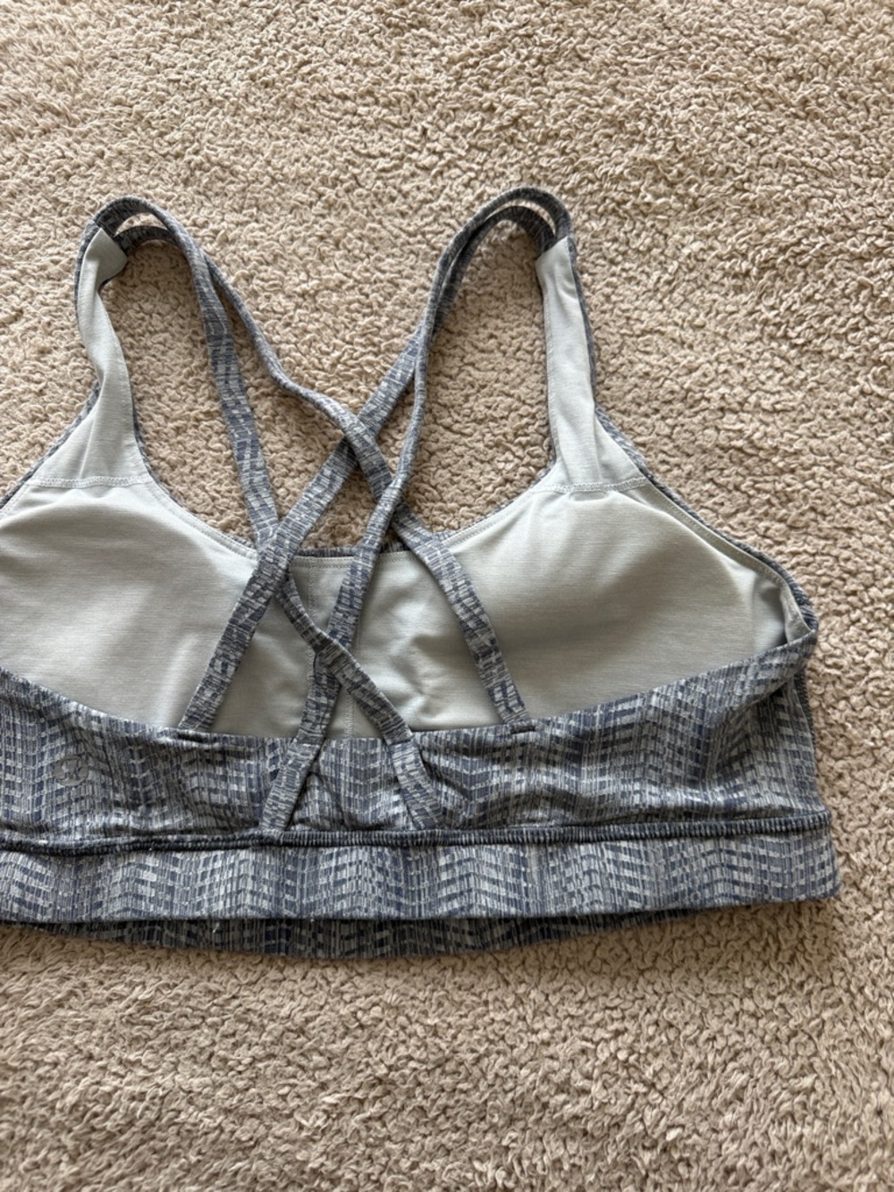 lululemon athletica Gray Energy Strappy Sports Bra - Picture 8 of 9